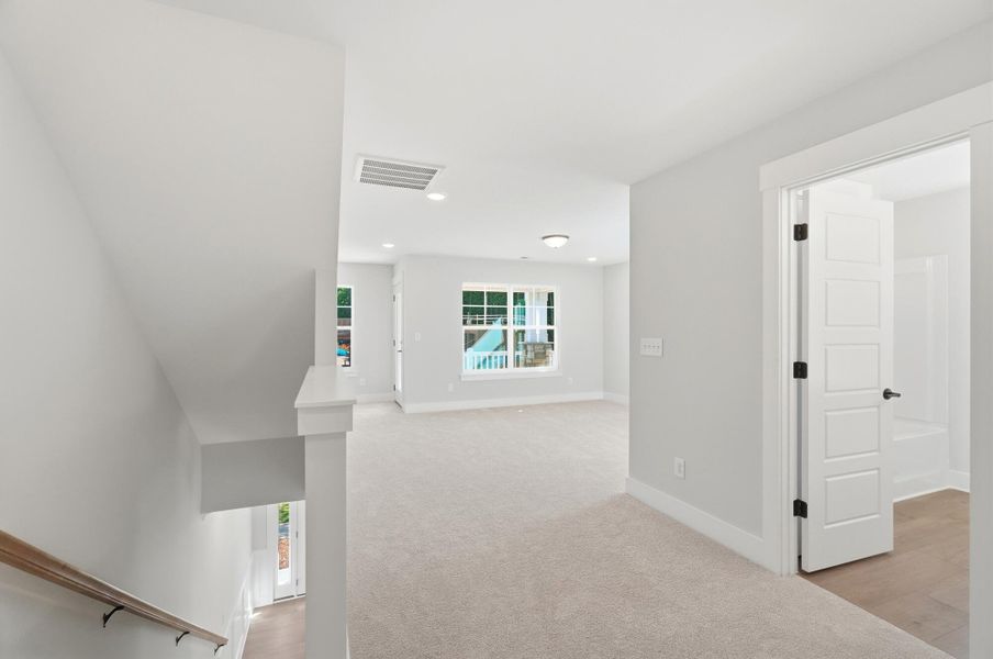 Spacious, unfurnished interior of a new home in Enclave at Riverdale, Huntersville (Image 20). Spacious, unfurnished interior of a new home in Enclave at Riverdale, Huntersville (Image 20).