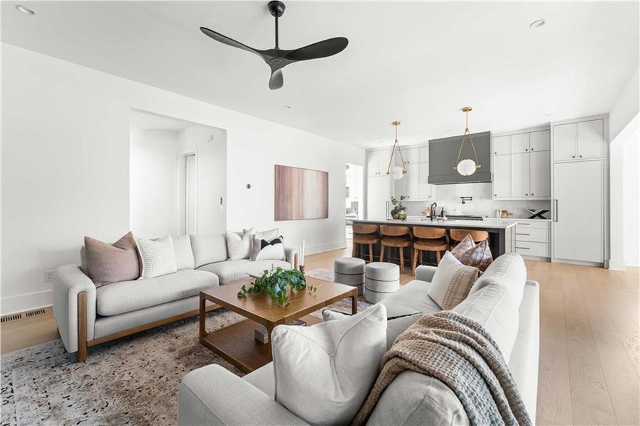 Furnished interior view inside a new home in , Atlanta (Image 58).