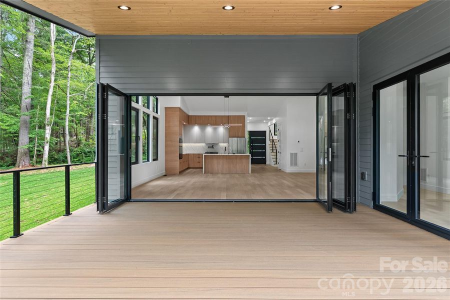 Exterior details and patio area of a home in , Arden (Image 4).