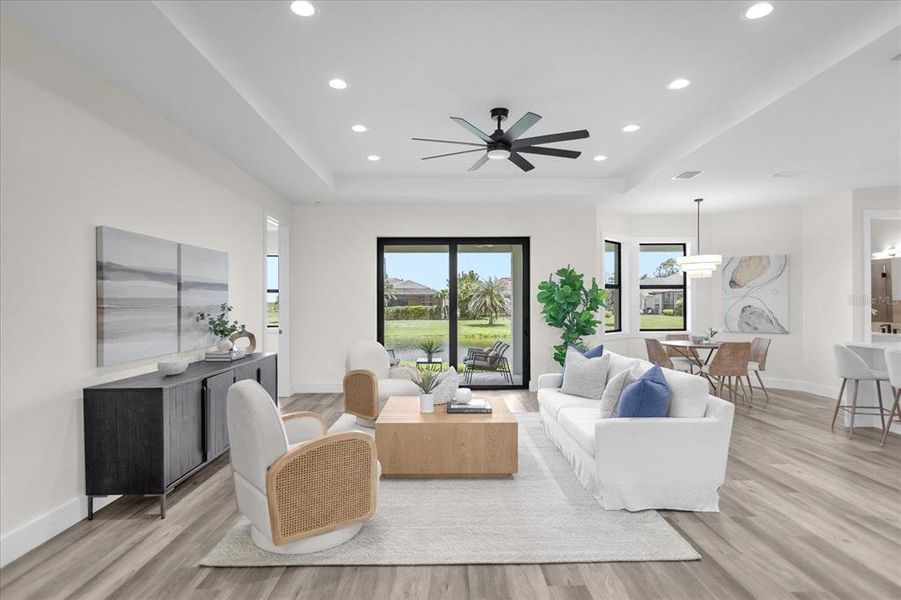 Furnished interior view inside a new home in , Rotonda West (Image 38).