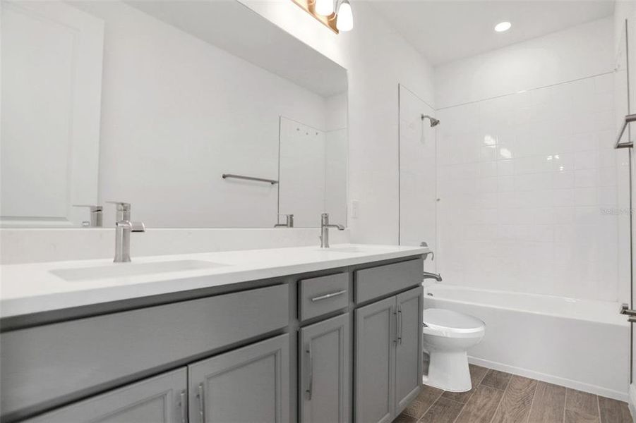 Furnished interior view inside a new home in Bungalow Walk at Lakewood Ranch, Sarasota (Image 11).