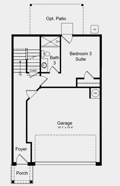 2D floor plan layout of this home in Somerset at Veterans Memorial, Mableton, GA (Image 4). 2D floor plan layout of this home in Somerset at Veterans Memorial, Mableton, GA (Image 4).