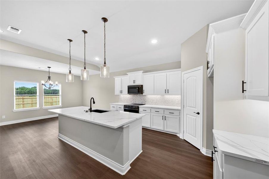 Furnished interior view inside a new home in , Greenville (Image 6). Furnished interior view inside a new home in , Greenville (Image 6).