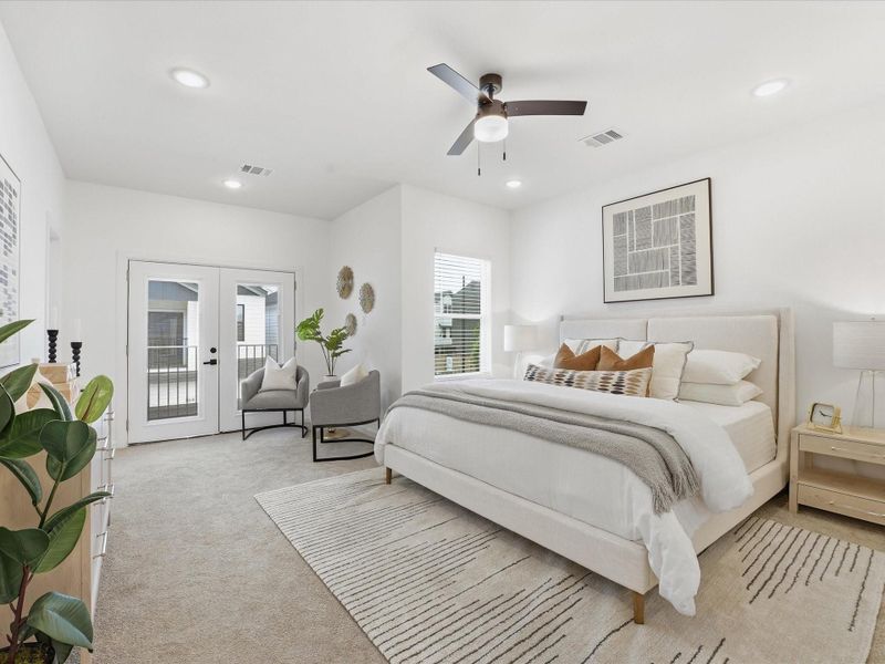 Furnished interior view inside a new home in , Houston (Image 13).