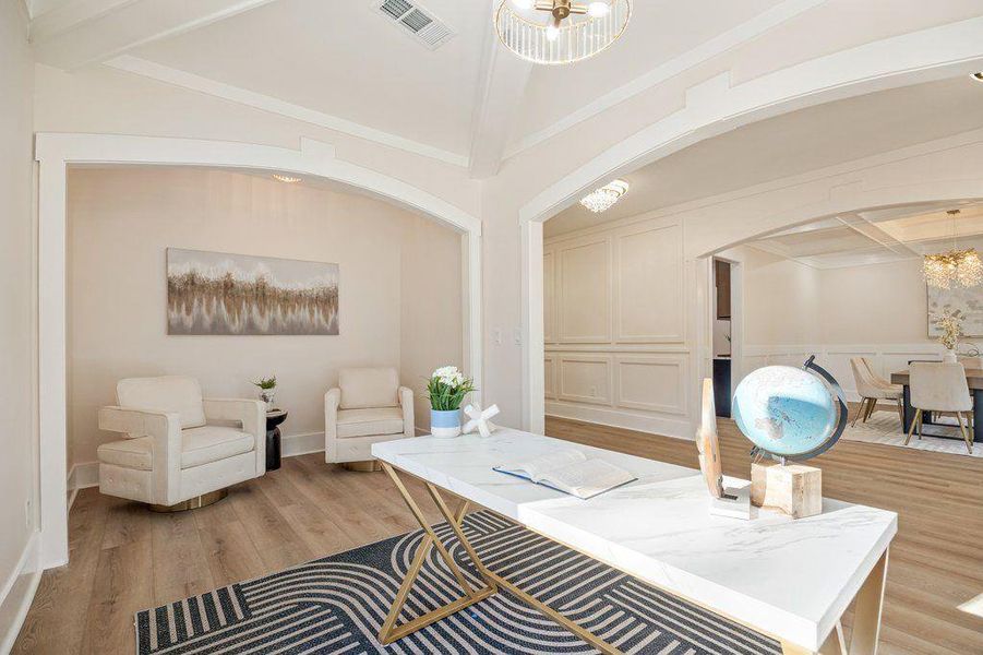 Furnished interior view inside a new home in , Decatur (Image 6).