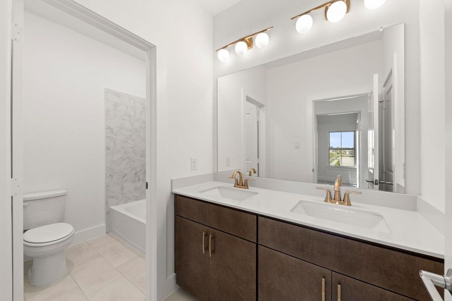 Furnished interior view inside a new home in Painted Tree, McKinney (Image 10).
