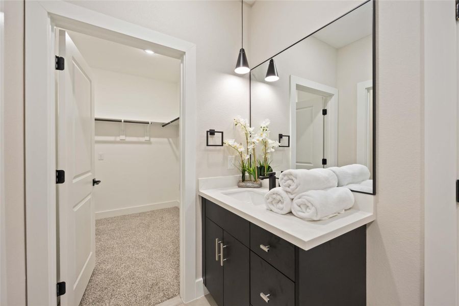 Furnished interior view inside a new home in , Houston (Image 9).