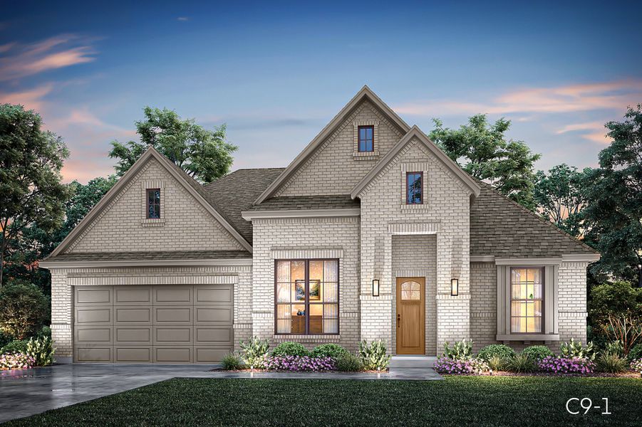 Representative exterior photo of a completed home built from the Denver by John Houston Homes in Bull Hide Estates, Hewitt, TX (Image 6). Representative exterior photo of a completed home built from the Denver by John Houston Homes in Bull Hide Estates, Hewitt, TX (Image 6).