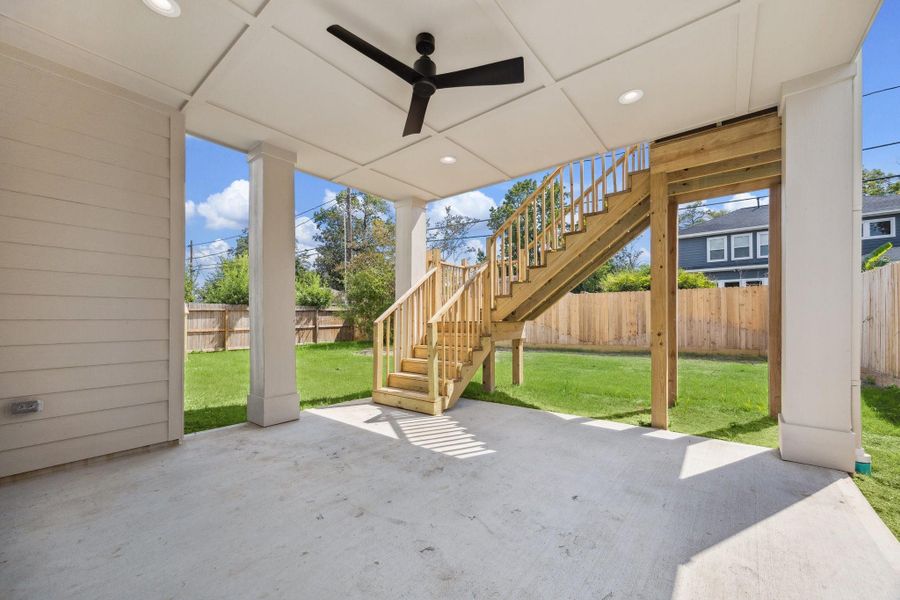 This covered patio space adds even more to your entertaining capability and outdoor enjoyment. This covered patio space adds even more to your entertaining capability and outdoor enjoyment.