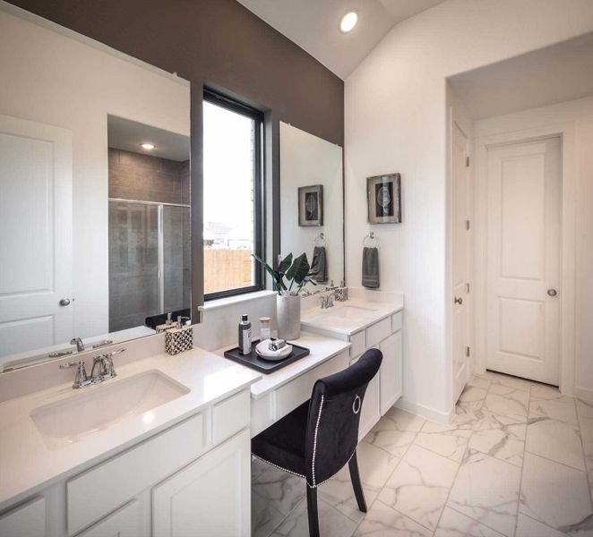 Representative furnished interior of a home built from the Amberley.535 by Highland Homes in Riceland, Mont Belvieu (Image 13).