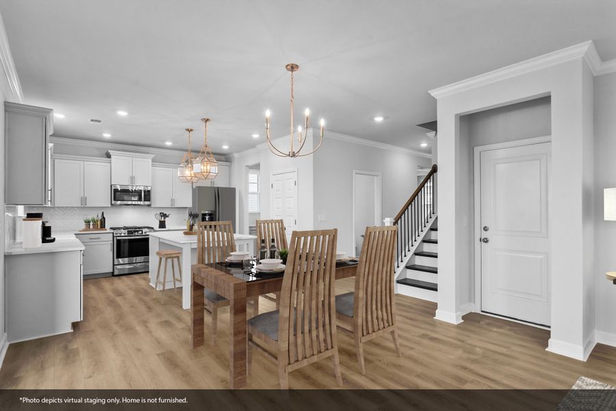 Furnished interior view inside a new home in Fieldstone, Lexington (Image 8). Furnished interior view inside a new home in Fieldstone, Lexington (Image 8).
