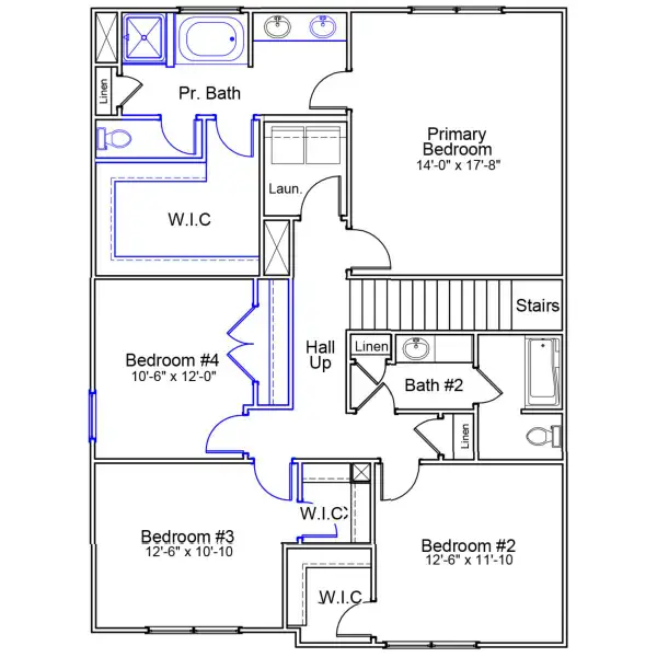 2D floor plan layout of this home in Haynes Park, Columbia, SC (Image 3).