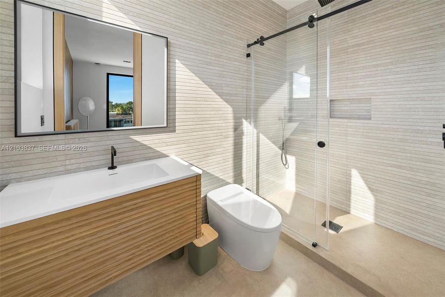Furnished interior view inside a new home in , Miami (Image 14).
