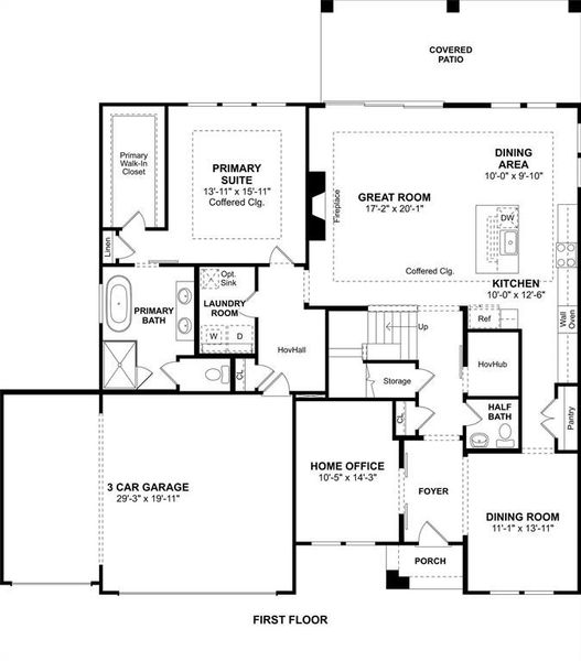 2D floor plan layout of this home in Elevon, Lavon, TX (Image 4).