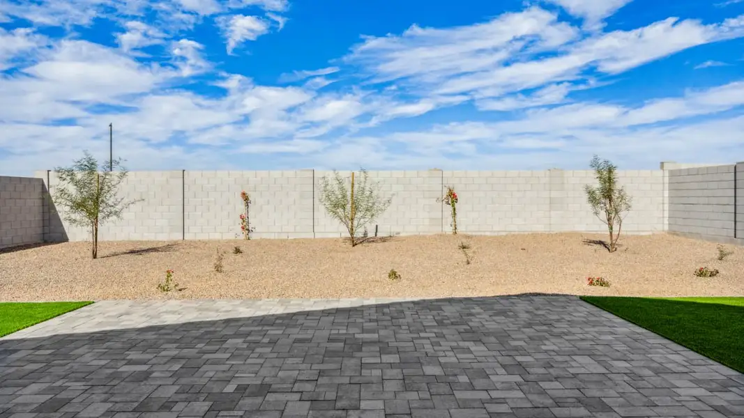 Exterior details and patio area of a home in Barnett Village, Marana (Image 2).