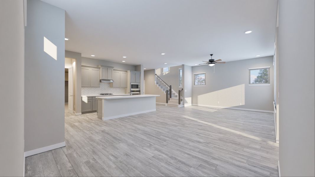 Representative furnished interior of a home built from the Hampton by Tricoast Homes in Summer Place  35', Montgomery (Image 6).