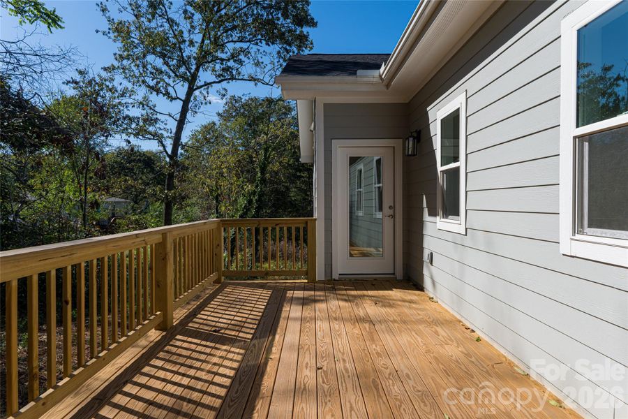 Exterior details and patio area of a home in , Asheville (Image 3).