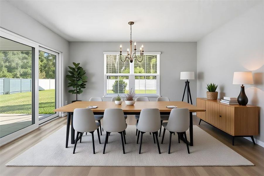 Furnished interior view inside a new home in , Okahumpka (Image 9). Furnished interior view inside a new home in , Okahumpka (Image 9).