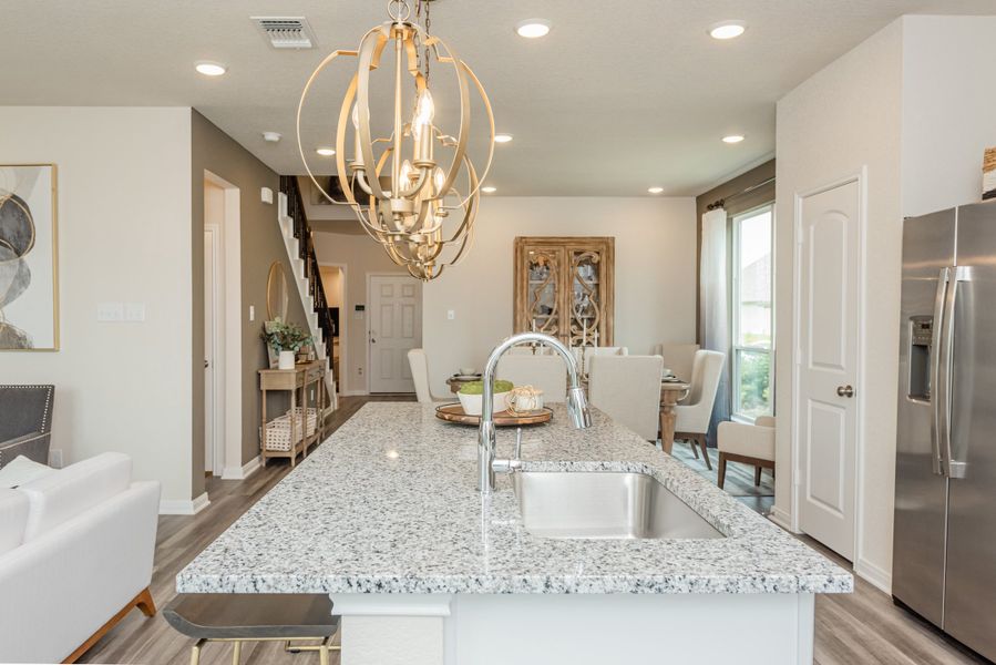 Furnished interior view inside a new home in Three Creeks, Belton (Image 5). Furnished interior view inside a new home in Three Creeks, Belton (Image 5).