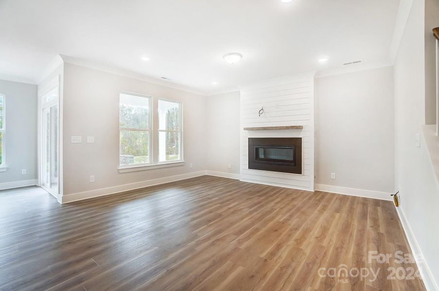 Family Room with Cosmo Fireplace