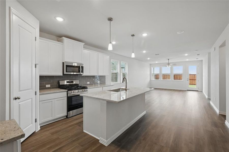 Furnished interior view inside a new home in Bel Air Village, Sherman (Image 7). Furnished interior view inside a new home in Bel Air Village, Sherman (Image 7).