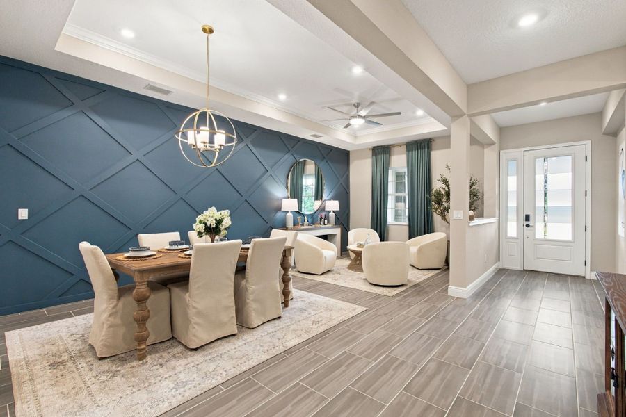 Representative furnished interior of a home built from the Joyce by William Ryan Homes in Pinecone Reserve, Brooksville (Image 13). Representative furnished interior of a home built from the Joyce by William Ryan Homes in Pinecone Reserve, Brooksville (Image 13).