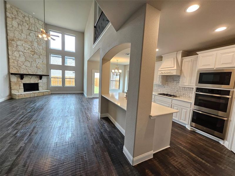 Furnished interior in a model home at Buchanan Ranch in Greenville (Image 14).