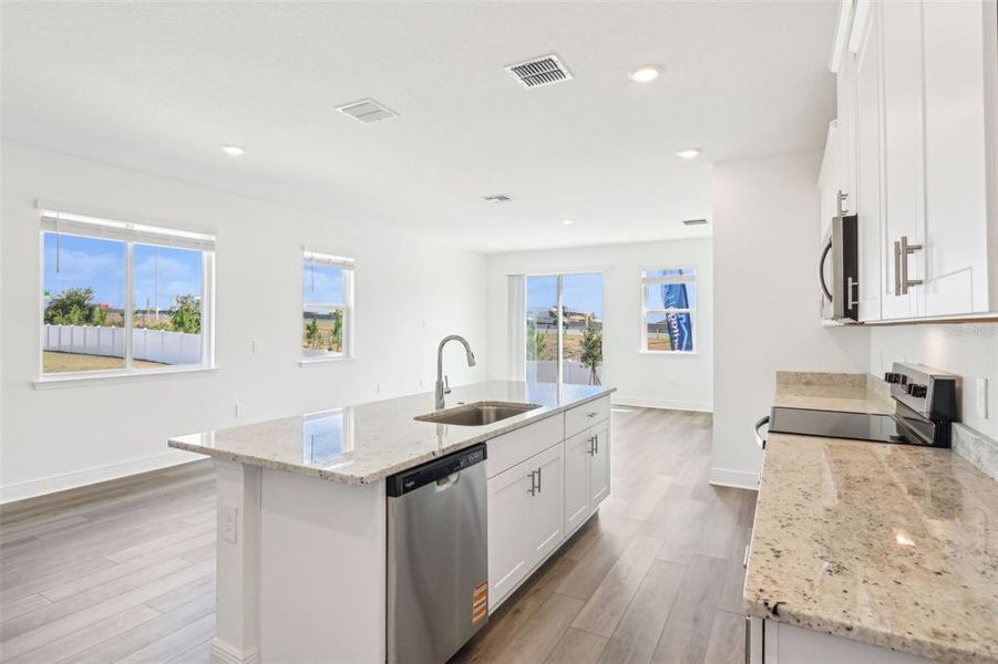 Furnished interior view inside a new home in Cyrene at Minneola - Villas, Minneola (Image 4).