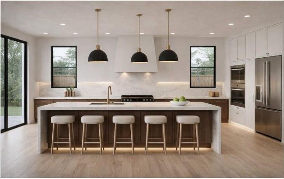 Furnished interior view inside a new home in , Houston (Image 3).