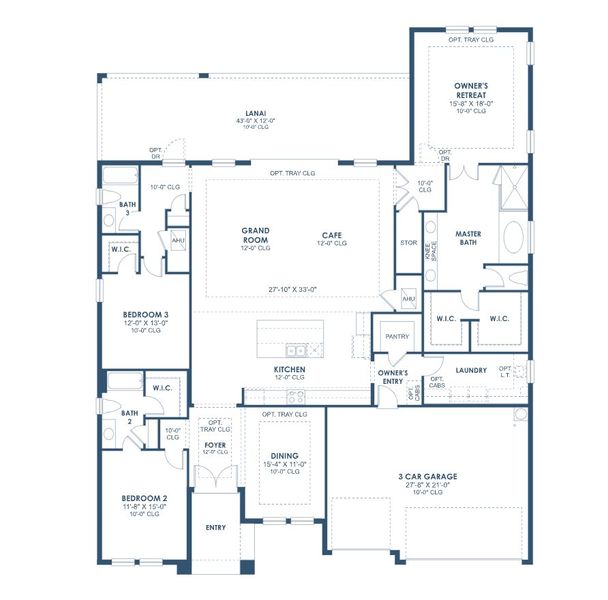 2D floor plan layout for the Cedar Key I by Homes by WestBay in Star Farms at Lakewood Ranch, Lakewood Ranch, FL (Image 3). 2D floor plan layout for the Cedar Key I by Homes by WestBay in Star Farms at Lakewood Ranch, Lakewood Ranch, FL (Image 3).