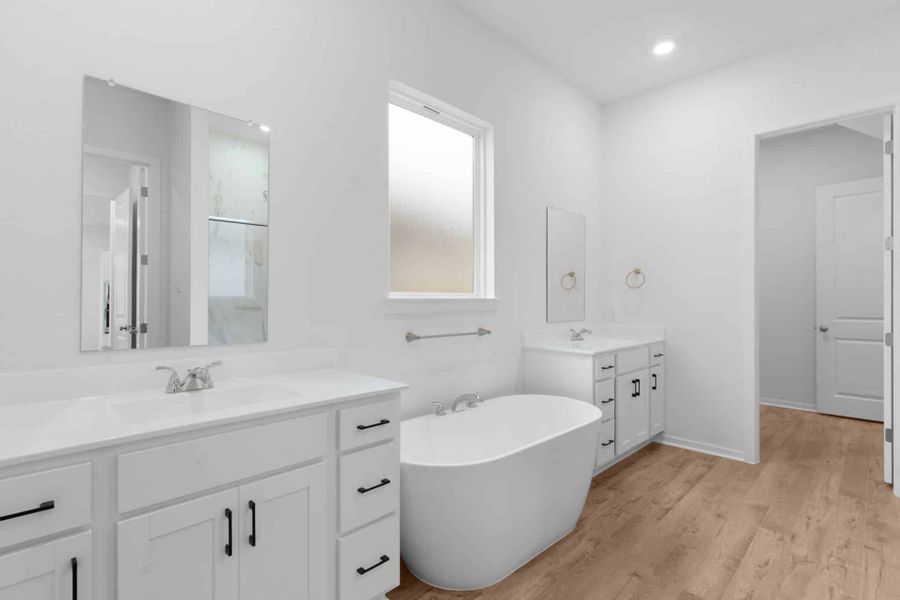 Furnished interior view inside a new home in Carillon, Manor (Image 7).