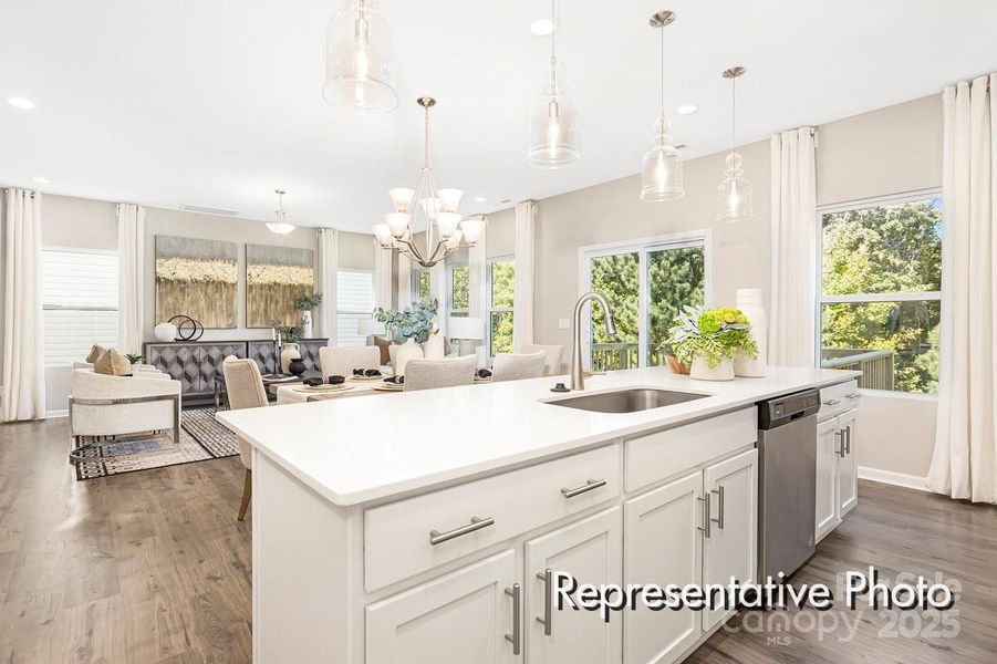 Furnished interior view inside a new home in Morgan Hills, Albemarle (Image 9).