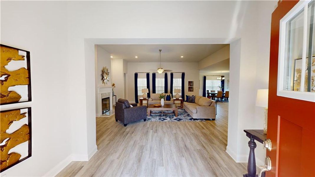 Furnished interior view inside a new home in Holliday Pass, Griffin (Image 27). Furnished interior view inside a new home in Holliday Pass, Griffin (Image 27).