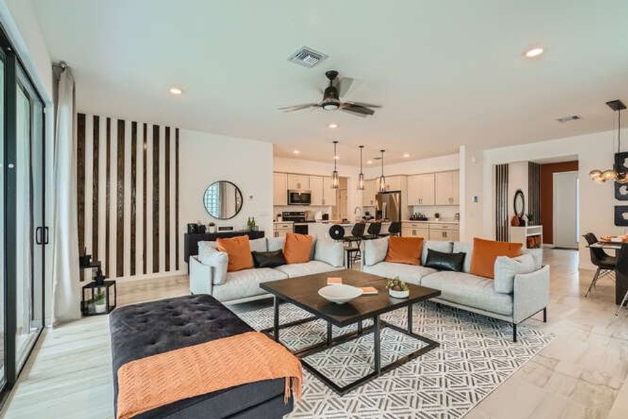Representative furnished interior of a home built from the Ponte Vedra by D.R. Horton in Reserve at Jupiter, Jupiter (Image 6).