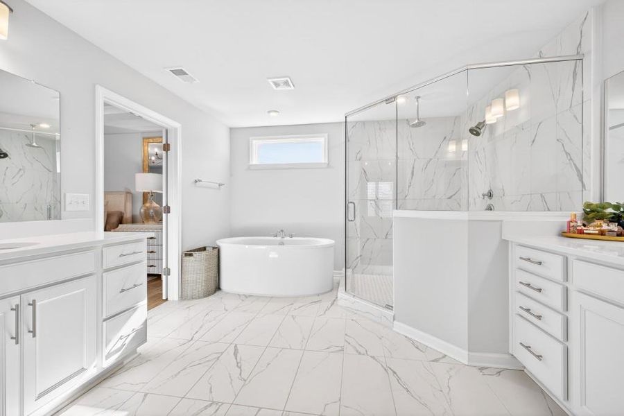 Furnished interior view inside a new home in Reunion, Flowery Branch (Image 47).