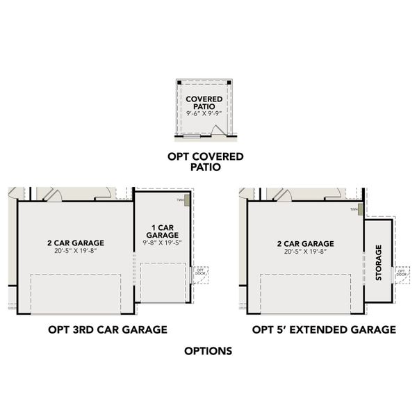 2D floor plan layout for the The Blanco F by Davidson Homes LLC in Spring Branch Crossing, Conroe, TX (Image 5).