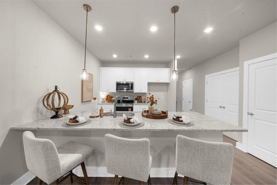 Furnished interior view inside a new home in , Dawsonville (Image 8).