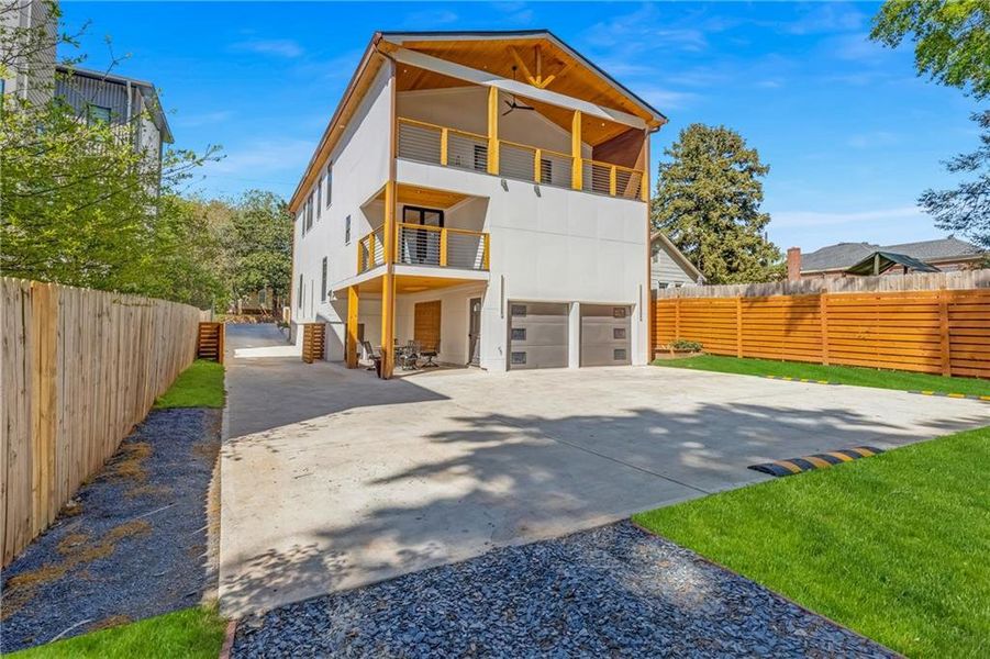 Exterior details and patio area of a home in , Atlanta (Image 2).