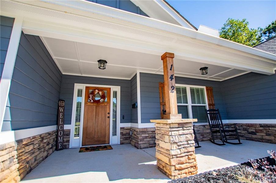 Exterior details and patio area of a home in , Villa Rica (Image 27). Exterior details and patio area of a home in , Villa Rica (Image 27).