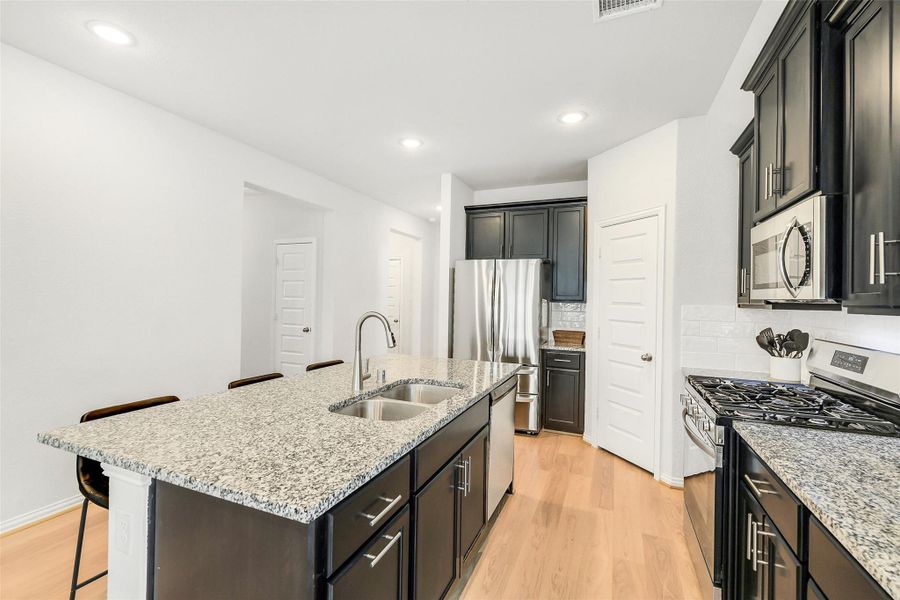 Furnished interior view inside a new home in Bridgeland Creekland Village, Cypress (Image 21). Furnished interior view inside a new home in Bridgeland Creekland Village, Cypress (Image 21).