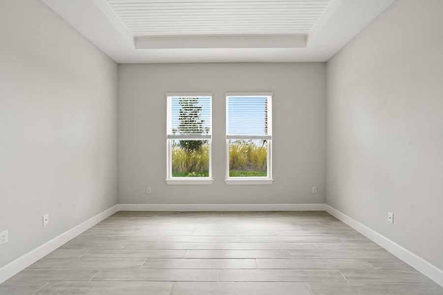 Representative unfurnished interior of a home built from the Monte by Taylor Morrison in Esplanade at McKinnon Groves, Winter Garden (Image 10). Representative unfurnished interior of a home built from the Monte by Taylor Morrison in Esplanade at McKinnon Groves, Winter Garden (Image 10).