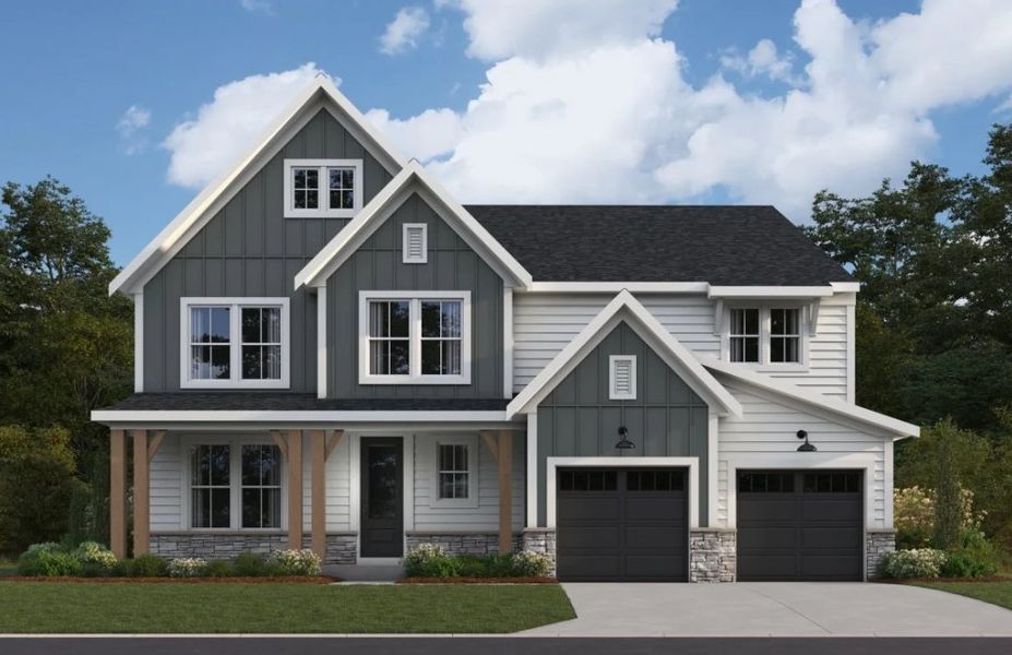 Representative exterior photo of a completed home built from the Pearson by Fischer Homes in Woodberry, Canton, GA (Image 8). Representative exterior photo of a completed home built from the Pearson by Fischer Homes in Woodberry, Canton, GA (Image 8).