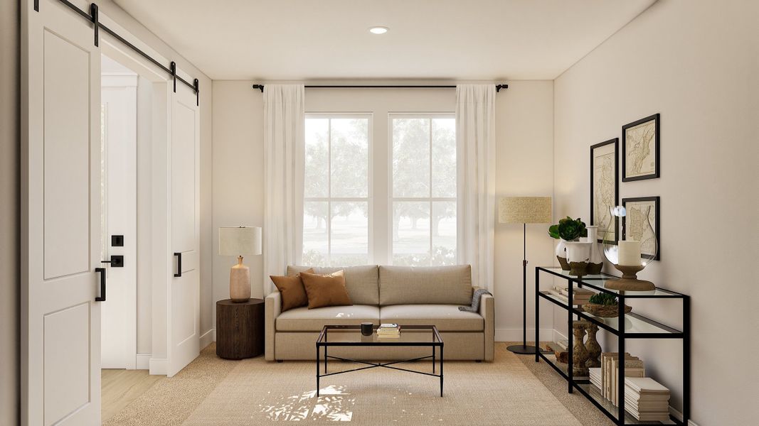 Representative furnished interior of a home built from the Stirling by K. Hovnanian® Homes in Monterra, Rockwall (Image 27).