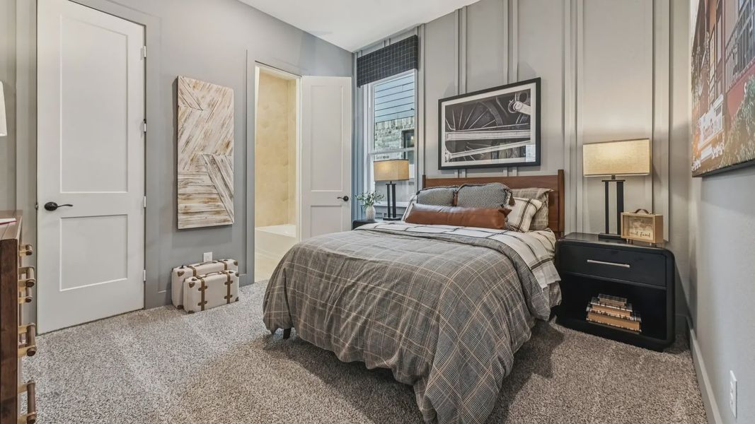 Representative furnished interior of a home built from the Sweetwater by Chesmar Homes in Evergreen 60s, Conroe (Image 43). Representative furnished interior of a home built from the Sweetwater by Chesmar Homes in Evergreen 60s, Conroe (Image 43).
