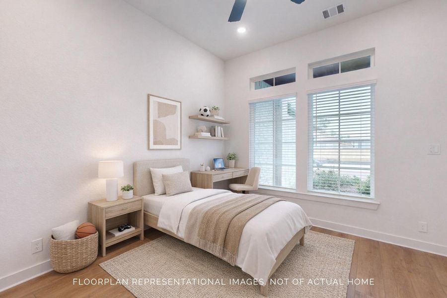 Furnished interior view inside a new home in Lone Star Landing, Montgomery (Image 6).