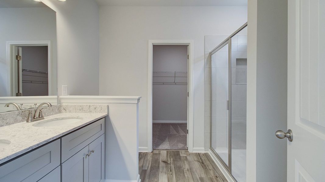 Representative furnished interior of a home built from the Emma by DRB Homes in Enclave at Evergreen, Fairburn (Image 6).