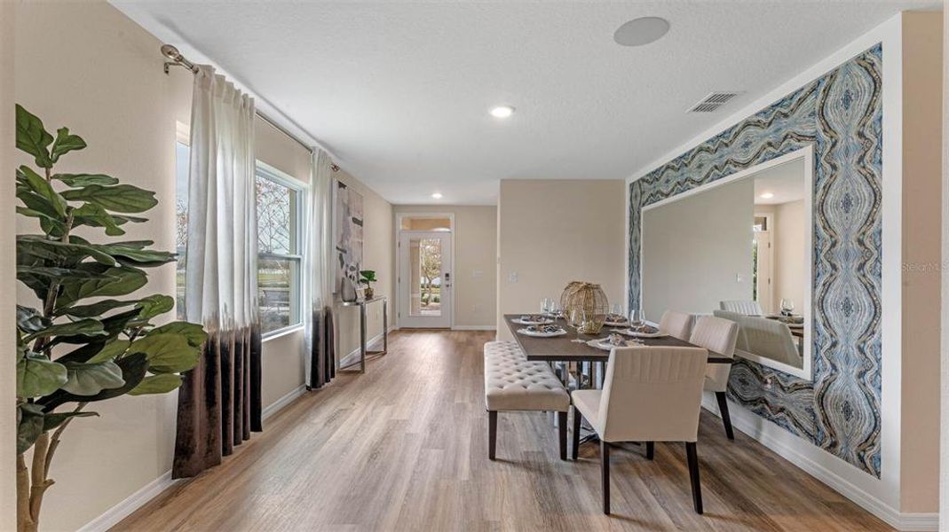 Furnished interior view inside a new home in Harmony West, St. Cloud (Image 13).