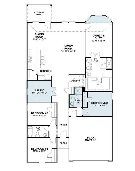 2D floor plan layout of this home in Summerview, Fulshear, TX (Image 2). 2D floor plan layout of this home in Summerview, Fulshear, TX (Image 2).
