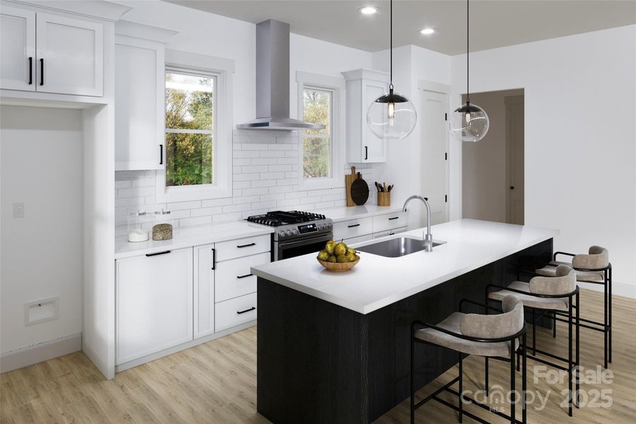 Furnished interior view inside a new home in , Charlotte (Image 7).