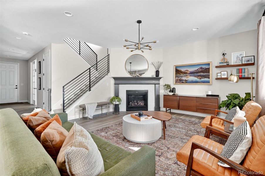 Furnished interior view inside a new home in Colliers Hill, Erie (Image 38). Furnished interior view inside a new home in Colliers Hill, Erie (Image 38).